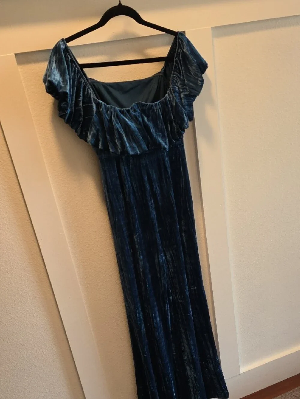 Nasty Gal Teal Shimmer Fabric Romper - Picture 2 of 5